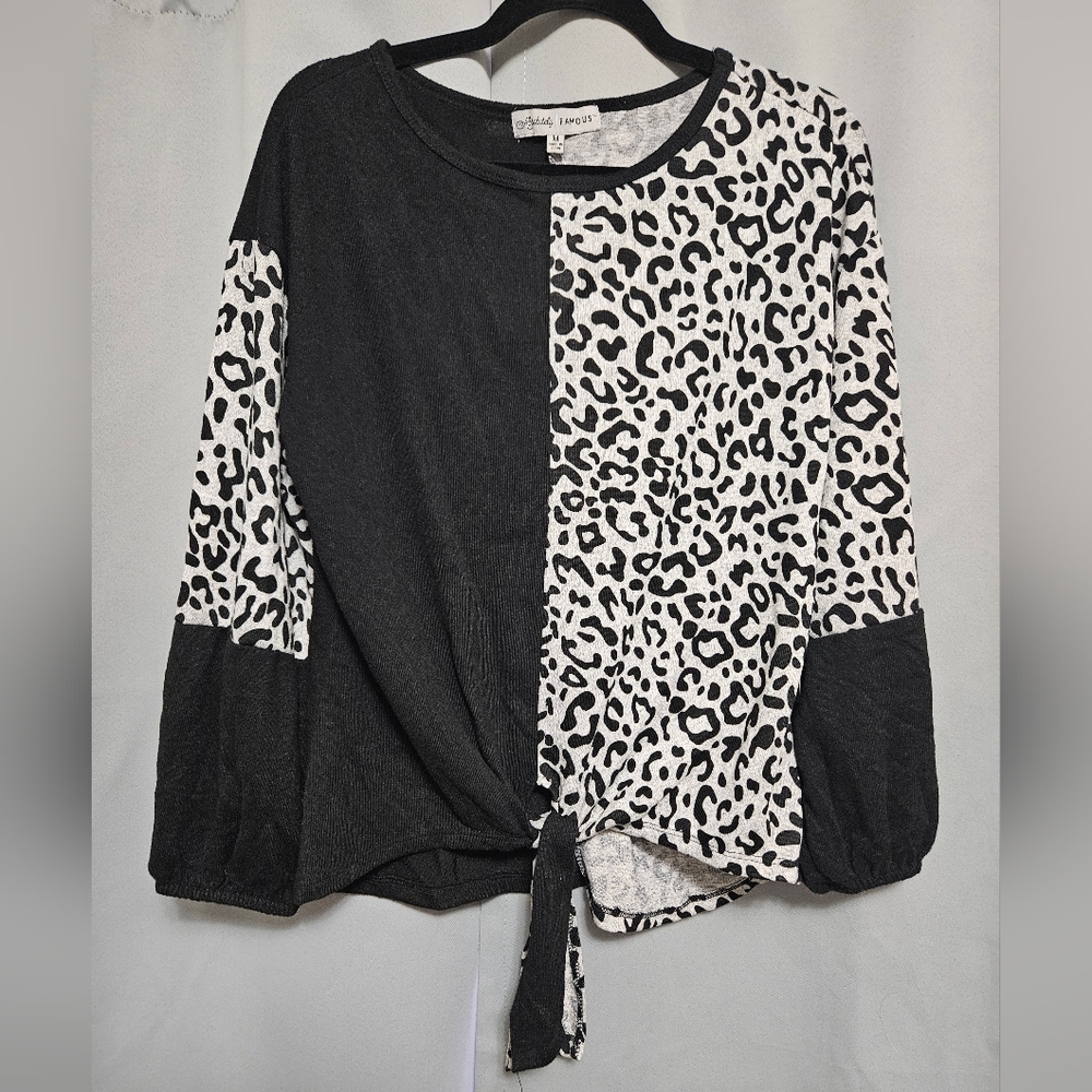 Nwt Cheetah print long sleeve shirt
